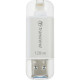 Transcend JetDrive Go 300 128GB Lightning USB 3.1 Pen Drive Silver